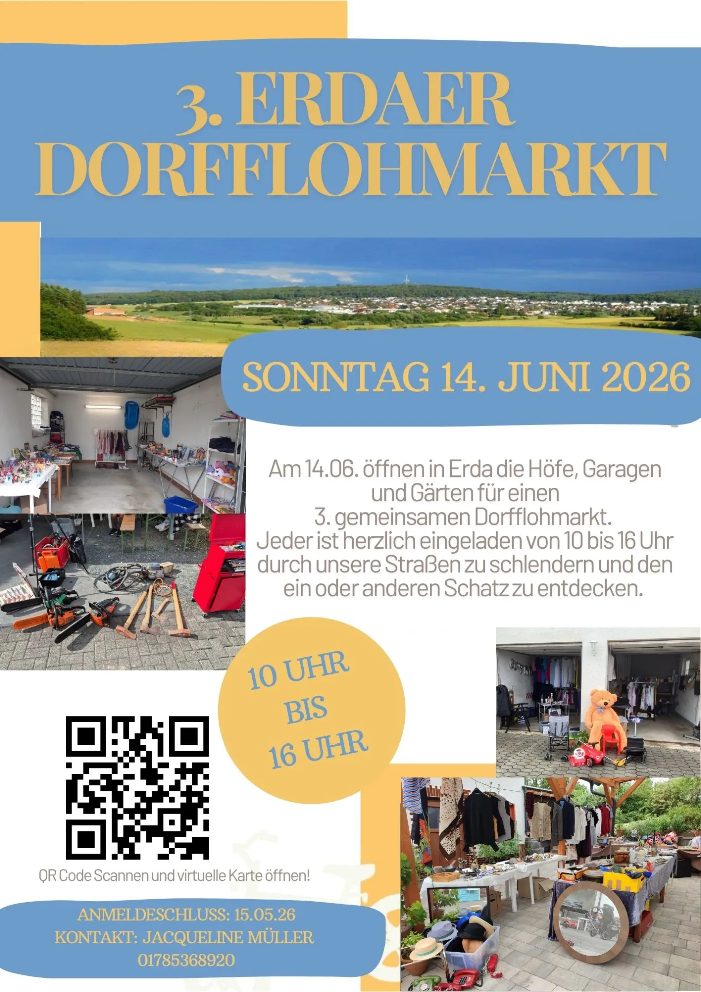 Poster für 3. Erdaer Dorfflohmarkt