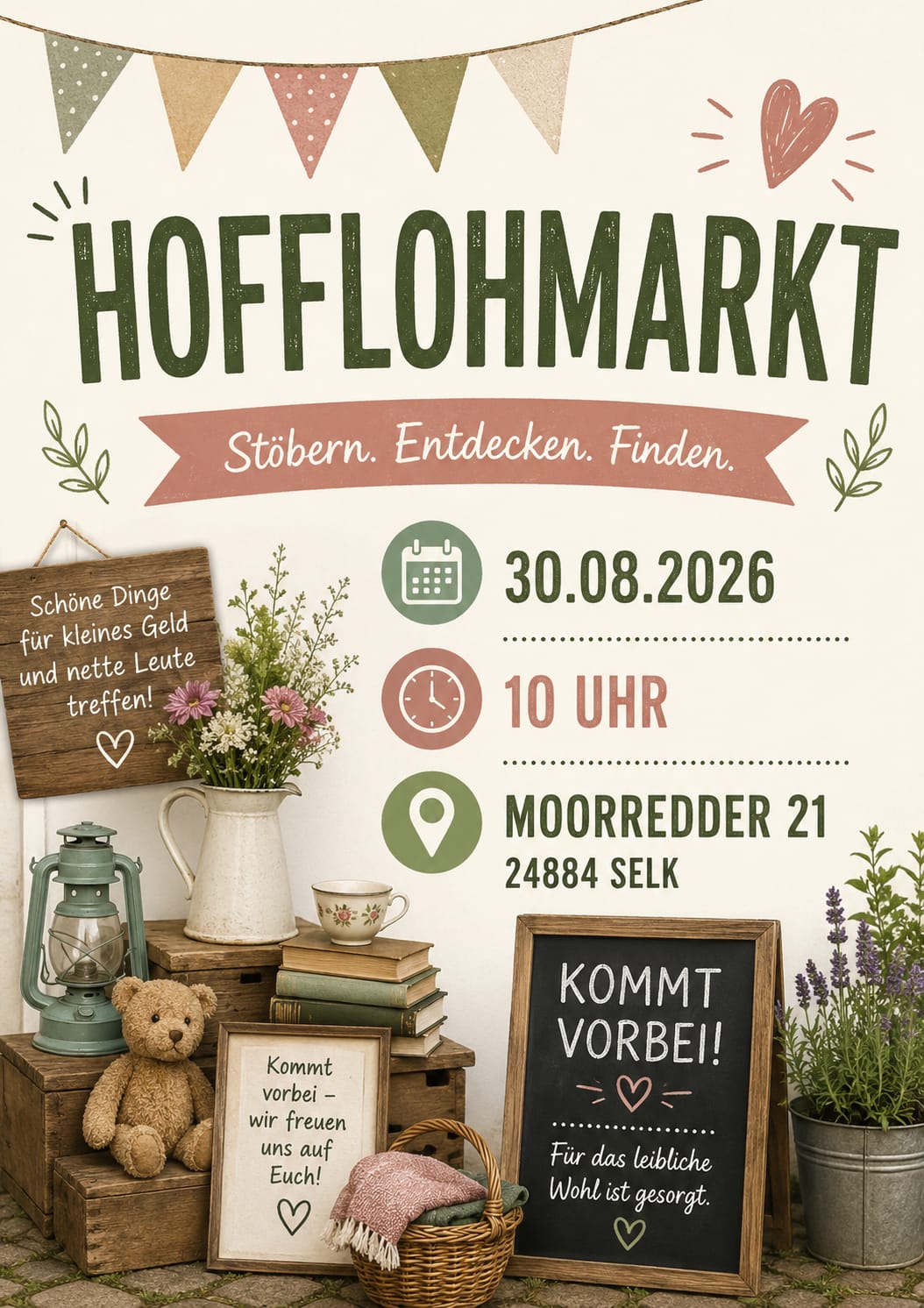 Poster für Hofflohmarkt Selk